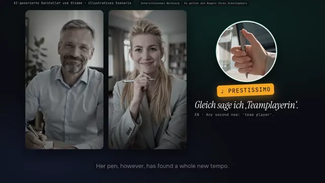 Standbild aus dem Film „Das Vorstellungsgespräch“