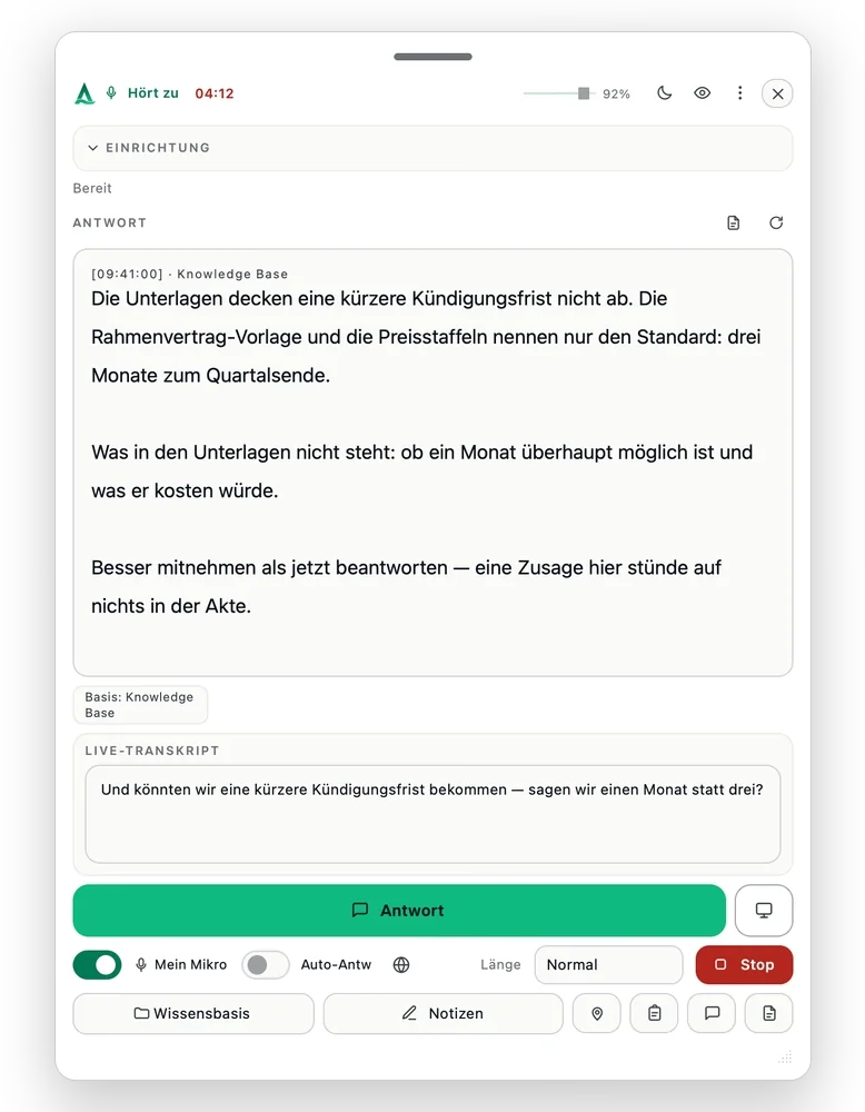 Thalassa kennzeichnet klar, dass die Verkaufsunterlagen keine Antwort enthalten
